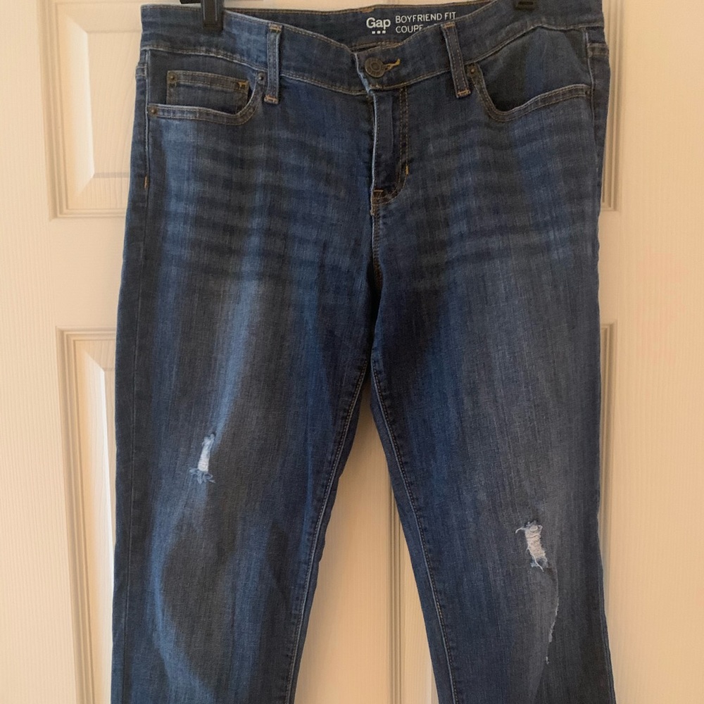 GAP crop boyfriend jeans Sz 10/30